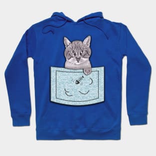 Cat Thief in Pocket! Pencil Drawings Edition 1 Hoodie